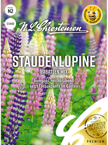 Samen -  Staudenlupine Rabatten-Mix