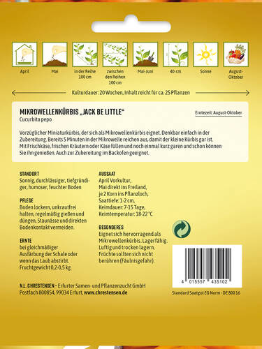 erstes zustzliches Bild des Artikels "Krbis Jack Be Little" aus der Kategorie "Krbissamen"