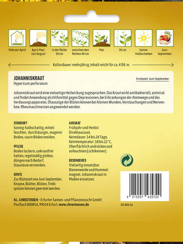 erstes zustzliches Bild des Artikels "Johanniskraut" aus der Kategorie "Samen"