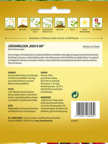 erstes zustzliches Bild des Artikels "Lwenmulchen Night & Day" aus der Kategorie "Samen"