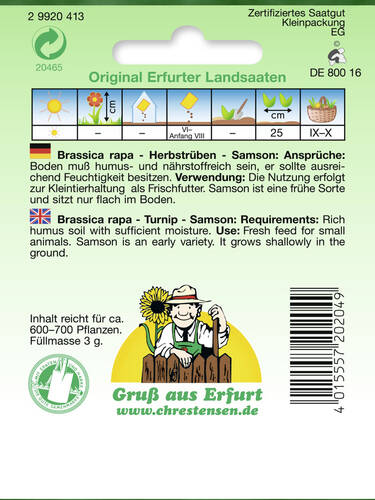 erstes zustzliches Bild des Artikels "Herbstrbe Samson" aus der Kategorie "Samen"