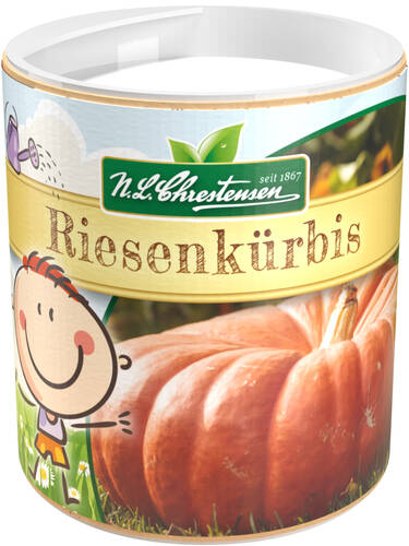 zweites zustzliches Bild des Artikels "Streudose Gartenkinder Riesenkrbis" aus der Kategorie "Krbissamen"