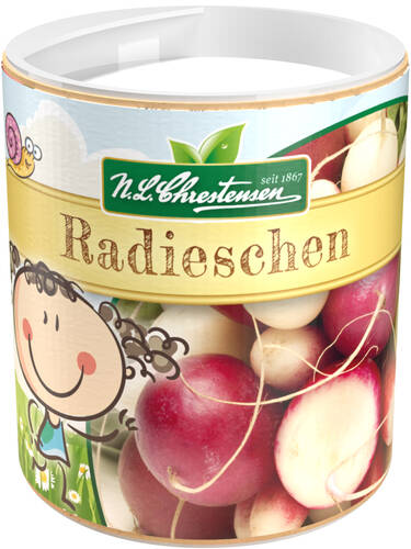 Samen -  Streudose Gartenkinder Radieschen Bunte Mischung Bild 2