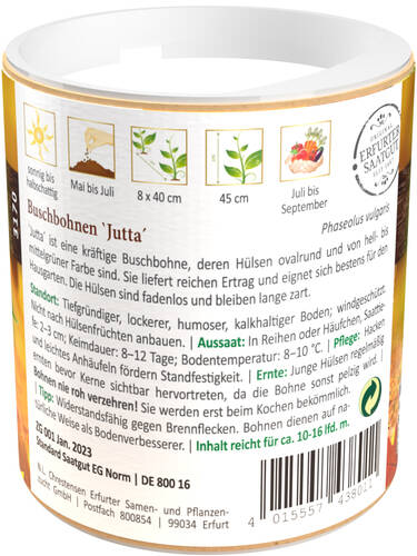 erstes zustzliches Bild des Artikels "Buschbohnen Jutta" aus der Kategorie "Samen"