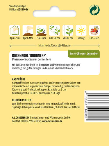 Erstes Zusatzbild des Artikels "Rosenkohl Roodnerf" (Bildbeschreibung ist in Arbeit