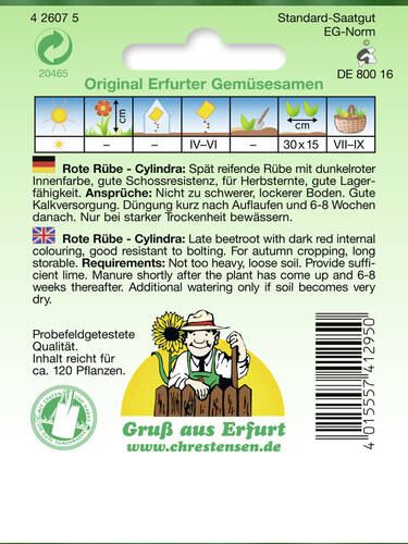 erstes zustzliches Bild des Artikels "Rote Rbe Cylindra" aus der Kategorie "Samen"