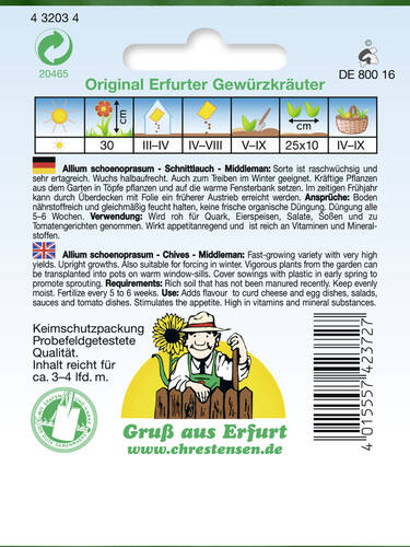 Erstes Zusatzbild des Artikels "Schnittlauch Middleman" (Bildbeschreibung ist in Arbeit
