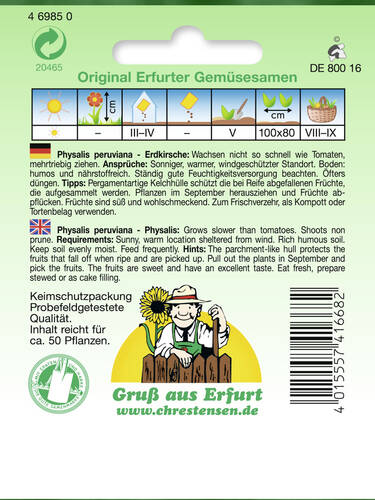 erstes zustzliches Bild des Artikels "Erdkirsche/Physalis/Andenbeere" aus der Kategorie "Samen"