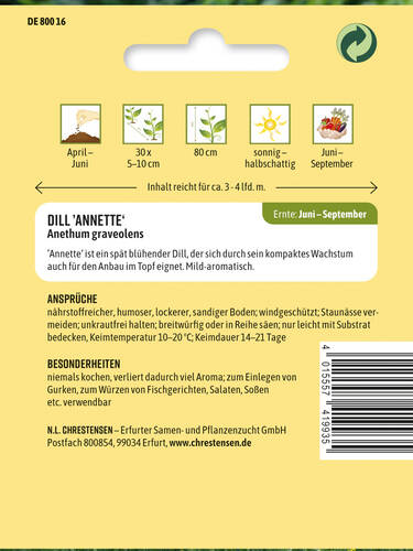 Erstes Zusatzbild des Artikels "Dill Annette" (Bildbeschreibung ist in Arbeit