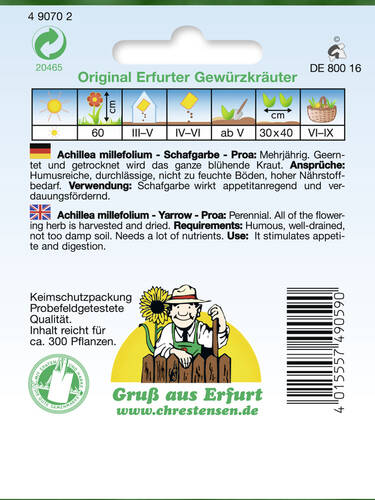 erstes zustzliches Bild des Artikels "Schafgarbe Proa" aus der Kategorie "Samen"