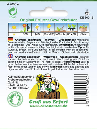 erstes zustzliches Bild des Artikels "Wermut  Groblttriger" aus der Kategorie "Samen"