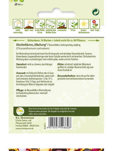 erstes zustzliches Bild des Artikels "Wucherblume Mischung" aus der Kategorie "Samen"