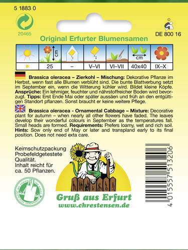 erstes zustzliches Bild des Artikels "Zierkohl Mischung" aus der Kategorie "Samen"