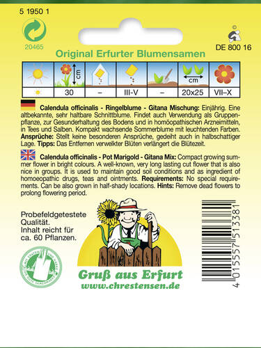 erstes zustzliches Bild des Artikels "Ringelblume Gitana Mischung" aus der Kategorie "bienenfreundliche"