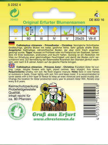 erstes zustzliches Bild des Artikels "Prinzeaster Christina" aus der Kategorie "Samen"