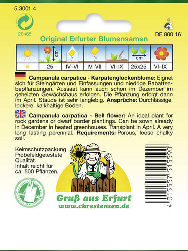 erstes zustzliches Bild des Artikels "Karpatenglockenblume" aus der Kategorie "Samen"