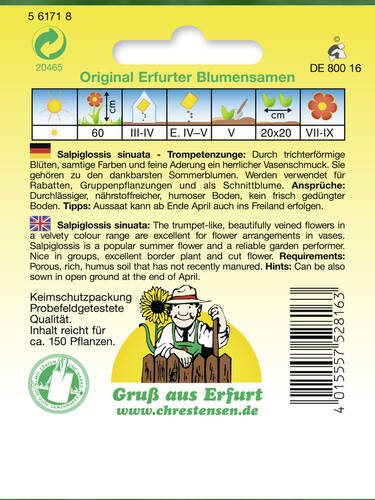 erstes zustzliches Bild des Artikels "Trompetenzunge Mischung" aus der Kategorie "Samen"