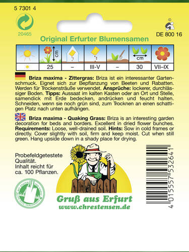 erstes zustzliches Bild des Artikels "Zittergras" aus der Kategorie "Samen"