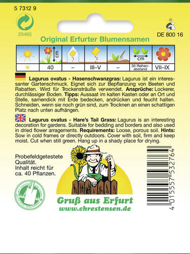 erstes zustzliches Bild des Artikels "Hasenschwanzgras" aus der Kategorie "Samen"