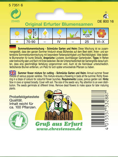 erstes zustzliches Bild des Artikels "Sommerblumen-Mischung, Schmcke Garten und Heim " aus der Kategorie "Samen"