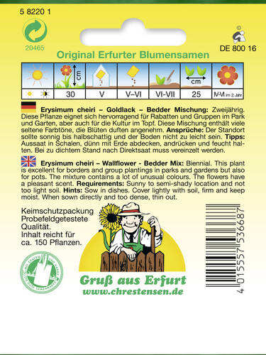 erstes zustzliches Bild des Artikels "Goldlack Bedder Mischung" aus der Kategorie "Samen"