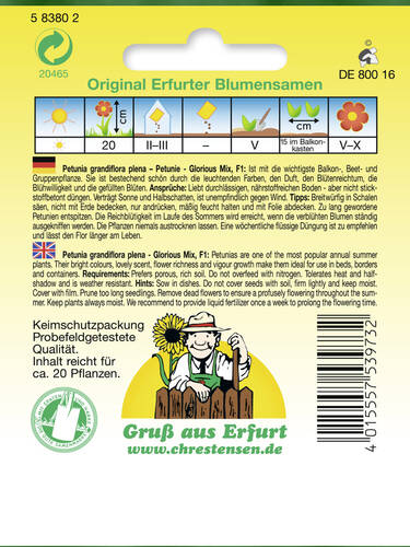 erstes zustzliches Bild des Artikels "Petunie Glorious Mix F1" aus der Kategorie "Samen"