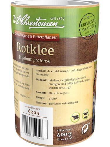 drittes zustzliches Bild des Artikels "Rotklee Streudose 400g" aus der Kategorie "Grndngung Samen"