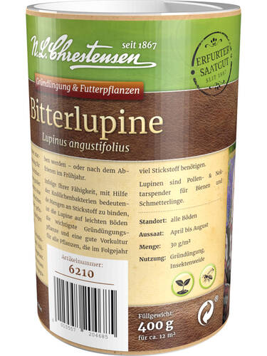 drittes zustzliches Bild des Artikels "Bitterlupine Streudose 400g" aus der Kategorie "Grndngung Samen"