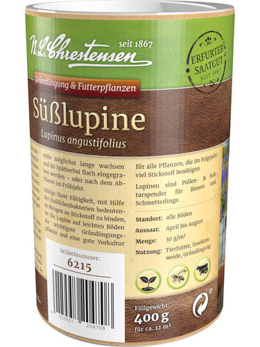 drittes zustzliches Bild des Artikels "Slupine 400g Dose" aus der Kategorie "Grndngung Samen"