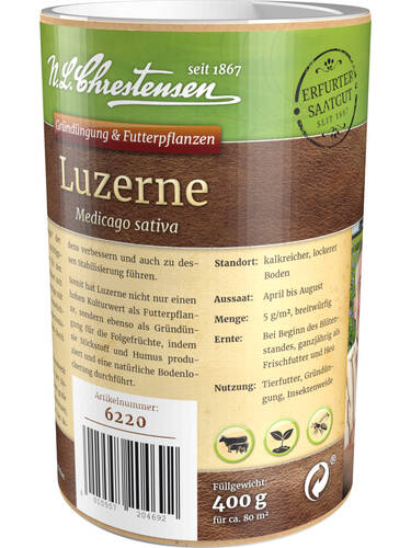 drittes zustzliches Bild des Artikels "Luzerne 400 g Dose" aus der Kategorie "Grndngung Samen"