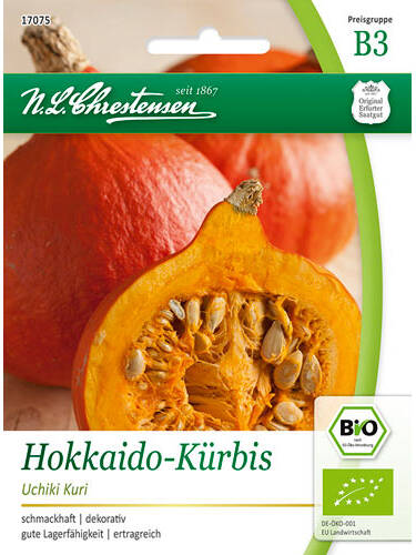 Hauptbild des Artikels "BIO-Hokkaido-Krbis Uchiki Kuri" aus der Kategorie "Krbissamen"