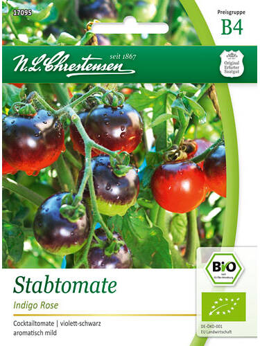 Bio Samen - BIO-Stabtomate Indigo Rose