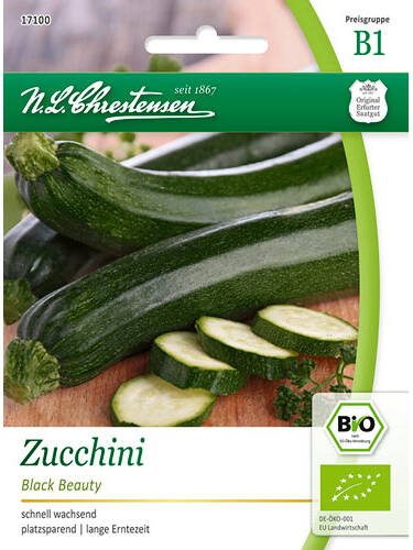 Samen - BIO-Zucchini Black Beauty