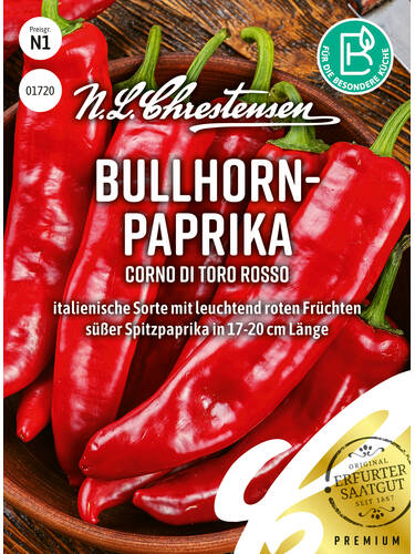 Bullhorn-Paprika Corno di toro rosso