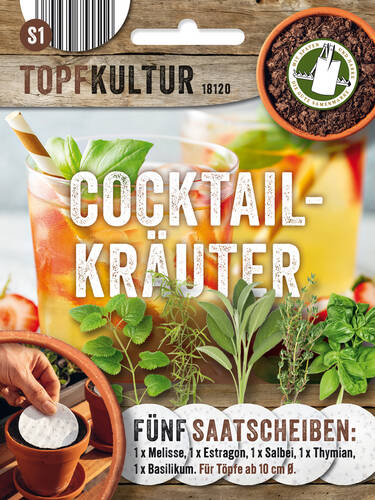 Cocktail-Kruter - Saatscheiben Set