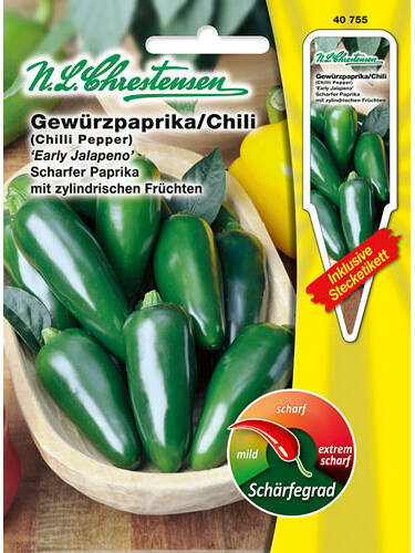 Hauptbild des Artikels "Gewrzpaprika/Chili Early Jalapeno" aus der Kategorie "Samen"