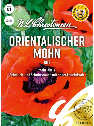 Samen - Orientalischer Mohn Rot