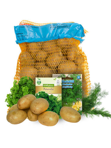 Hauptbild des Artikels "Pflanzkartoffel Salome + Dill Herkules + Petersilie Gr�ne Perle" (Bildbeschreibung ist in Arbeit)