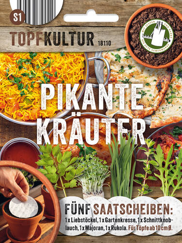 Samen - Pikante Kruter - Saatscheiben Set