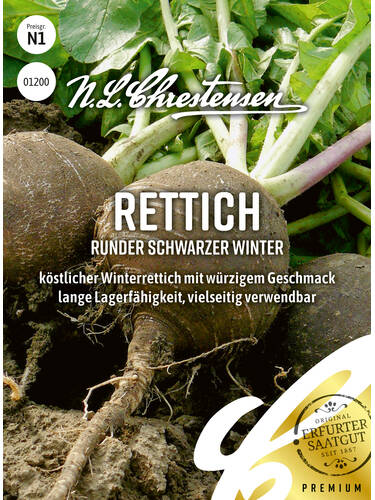Hauptbild des Artikels "Rettich Runder schwarzer Winter" aus der Kategorie "Samen"