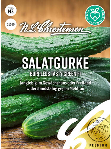 Gurkensamen - Salatgurke Burpless Tasty Green, F1