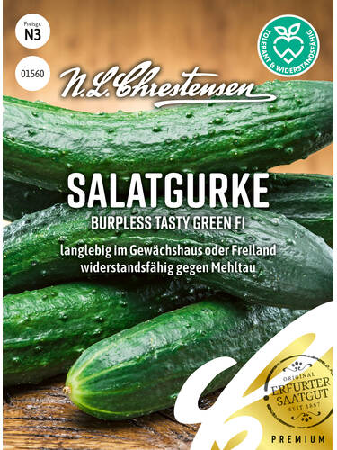 Hauptbild des Artikels "Salatgurke Burpless Tasty Green, F1" aus der Kategorie "Gurkensamen"