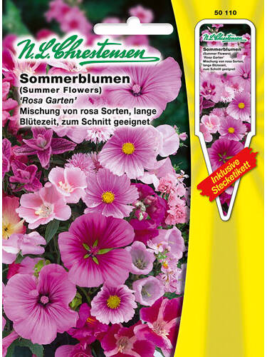 Samen - Sommerblumenmischung Rosa Garten