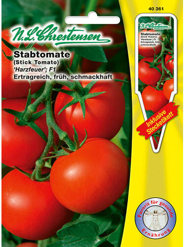 Tomatensamen - Stabtomate Harzfeuer F1