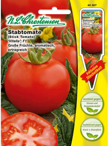 Hauptbild des Artikels "Stabtomate Vitella F1" aus der Kategorie "Tomatensamen"