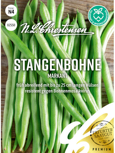Hauptbild des Artikels "Stangenbohne Markant" aus der Kategorie "Samen"