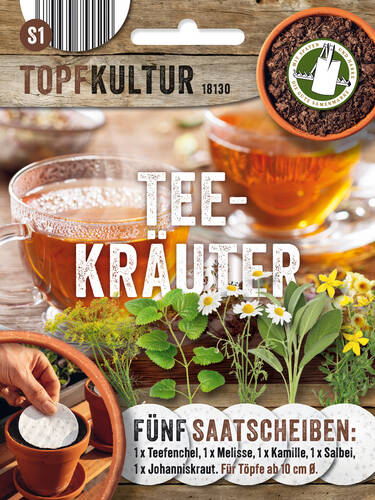 Hauptbild des Artikels "Tee-Kruter - Saatscheiben Set" aus der Kategorie "Samen"