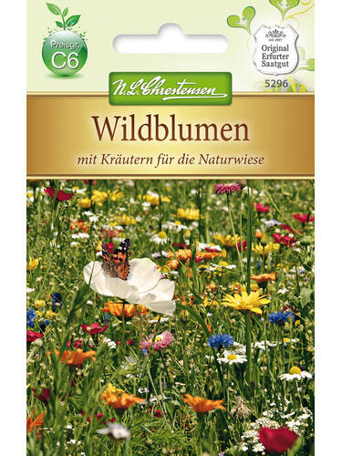 Wildblumen mit Krutern fr die Naturwiese