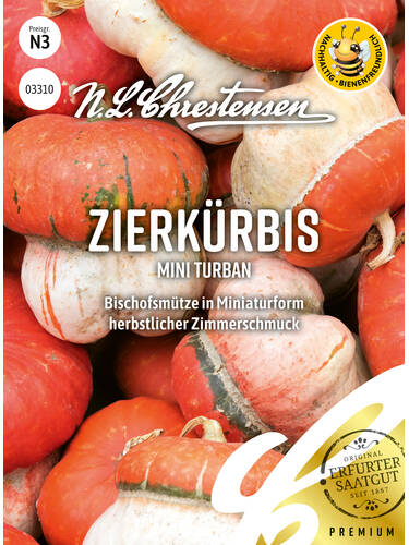 Hauptbild des Artikels "Zierkrbis Mini Turban" aus der Kategorie "Samen"