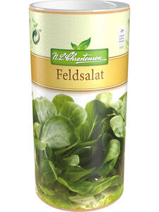 Salatsamen -   Feldsalat Hollndischer breitblttriger, Streudose: (Bildbeschreibung ist in Arbeit)